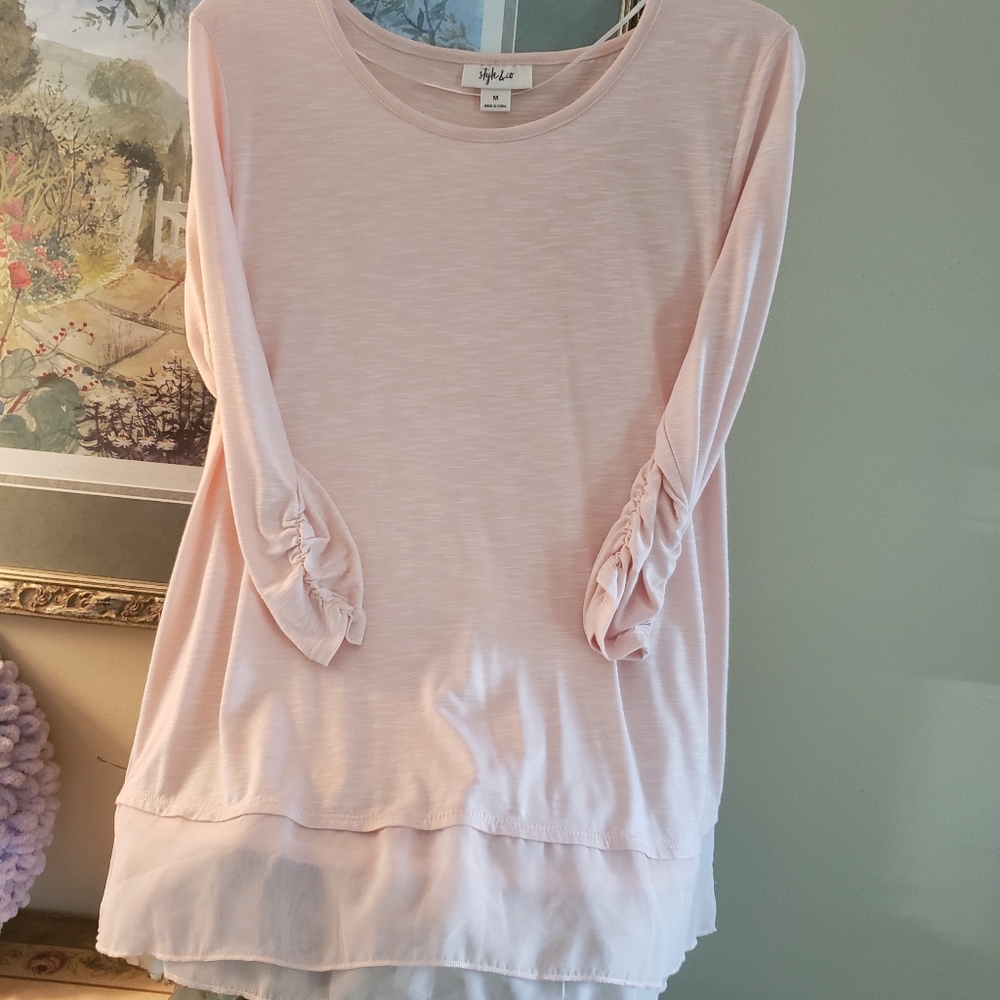 Long pink top